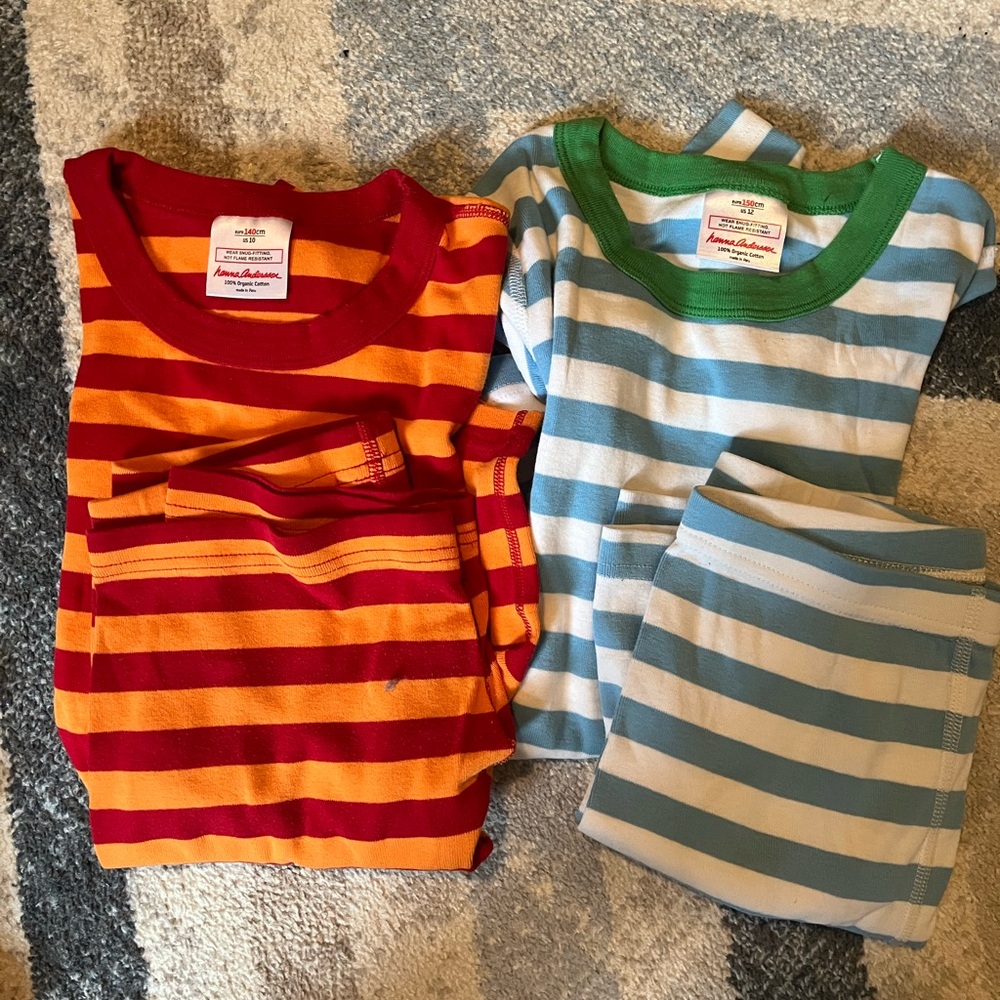 Hanna Andersson boys’ shorts PJ sets